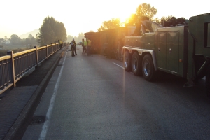 Crash on Highway 1 At Sumas Canal